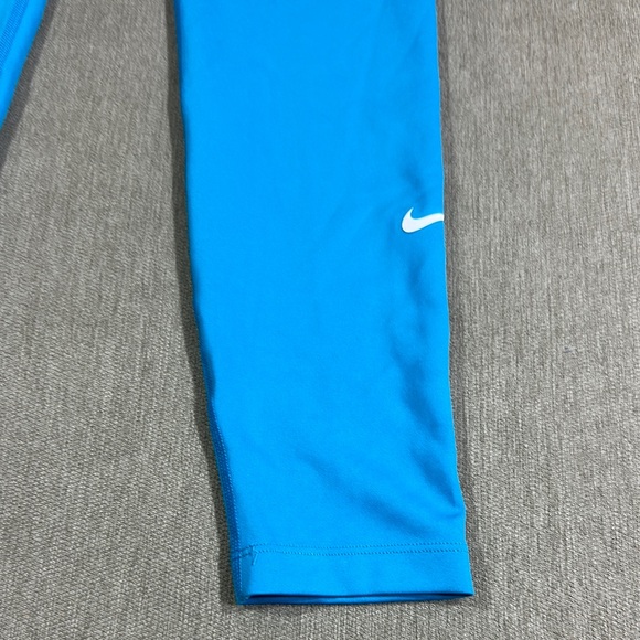 Nike Girls Bright Blue Active Leggings Size Medium - Picture 2 of 5